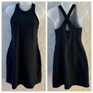 Beyond Yoga Black Racerback Mini Dress